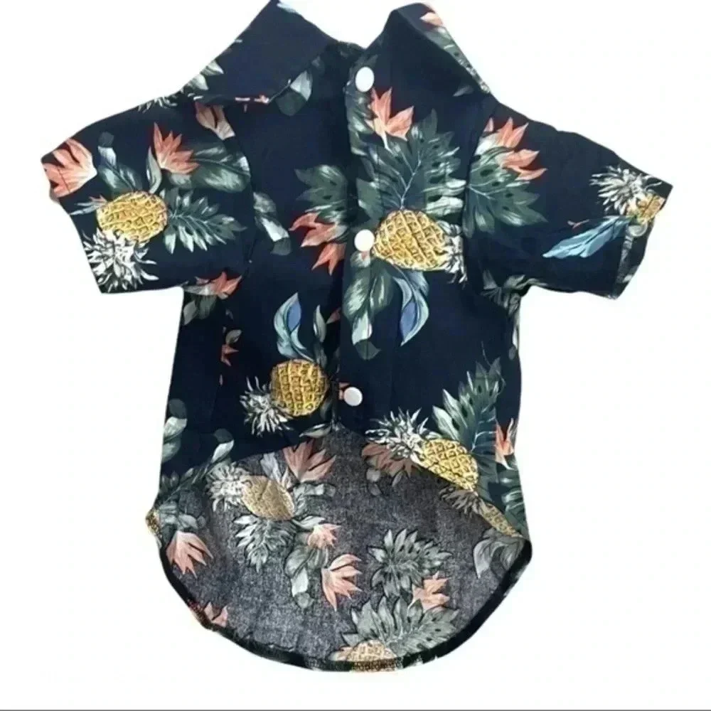 Hawaian floral shirt for dog/cat clothing NWOT Med